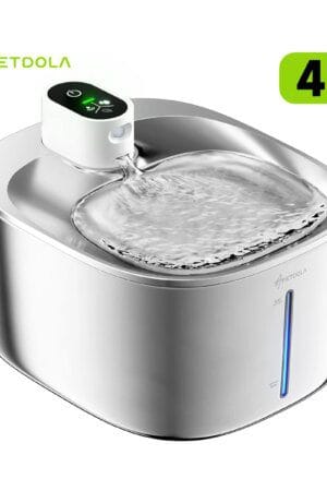 APETDOLA 4L Wireless Cat Water Fountain – Auto Sensor Drinking Fountain for Cats & Dogs