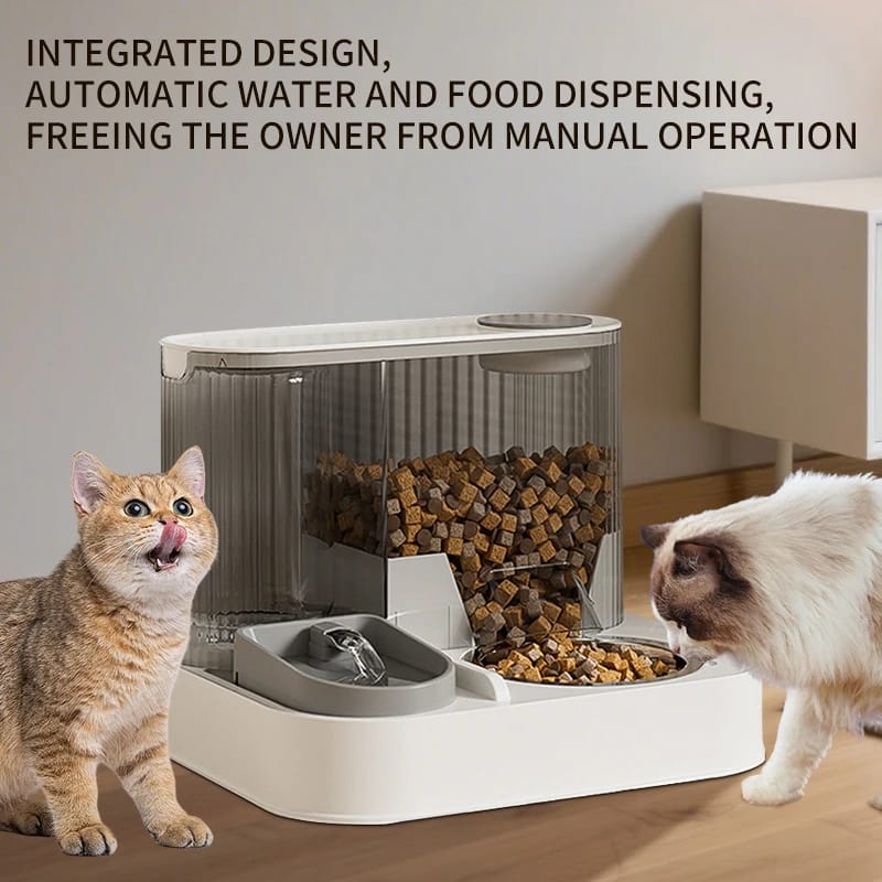 Automatic Cat Feeder & Water Dispenser – Fully Automatic Pet Food Feeder with Bowl - Image 5