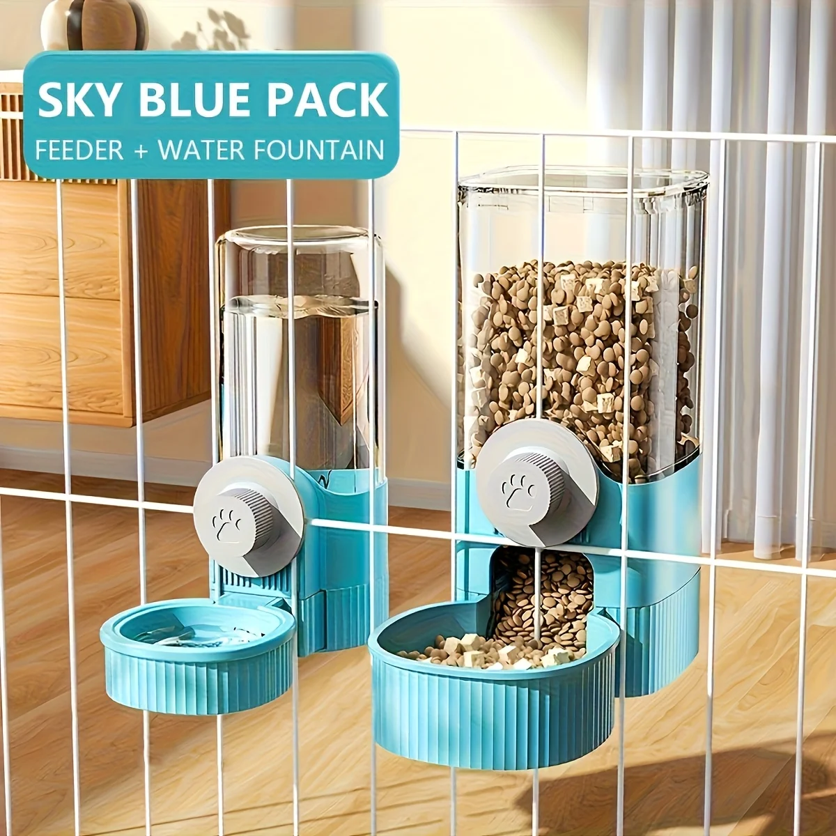 Automatic Hanging Pet Water Dispenser – Gravity Flow Multi-Bowl Feeder for Cats, Dogs & Rabbits - Image 5