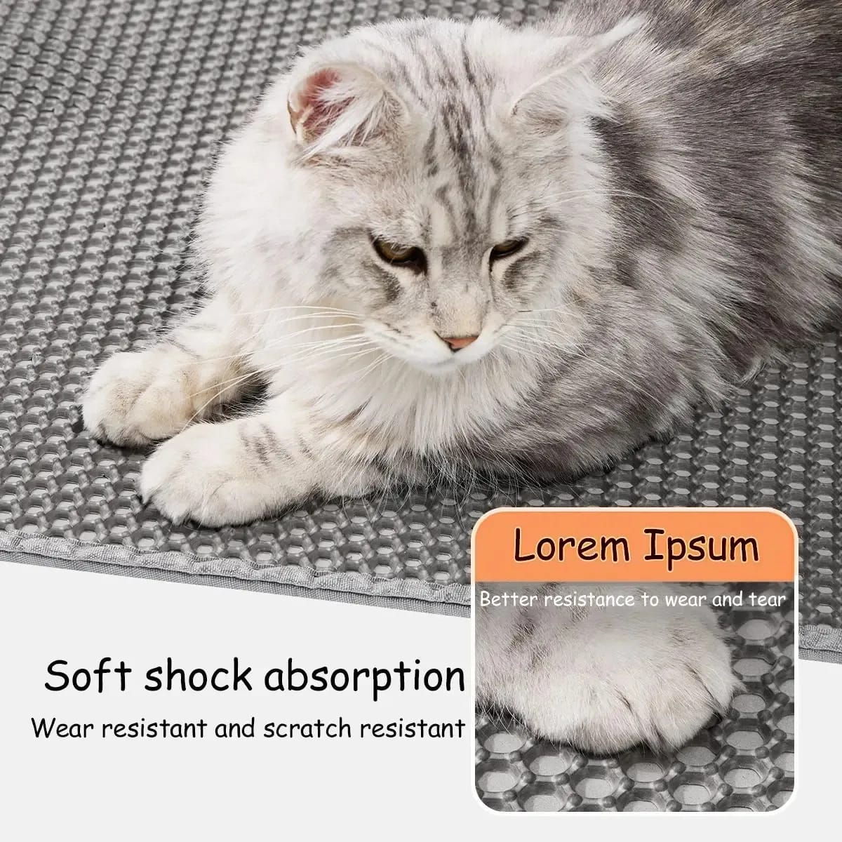 Large Double-Layer Cat Litter Mat – Anti-Splash Filtering & Sand Trapping Mat for Litter Boxes - Image 3