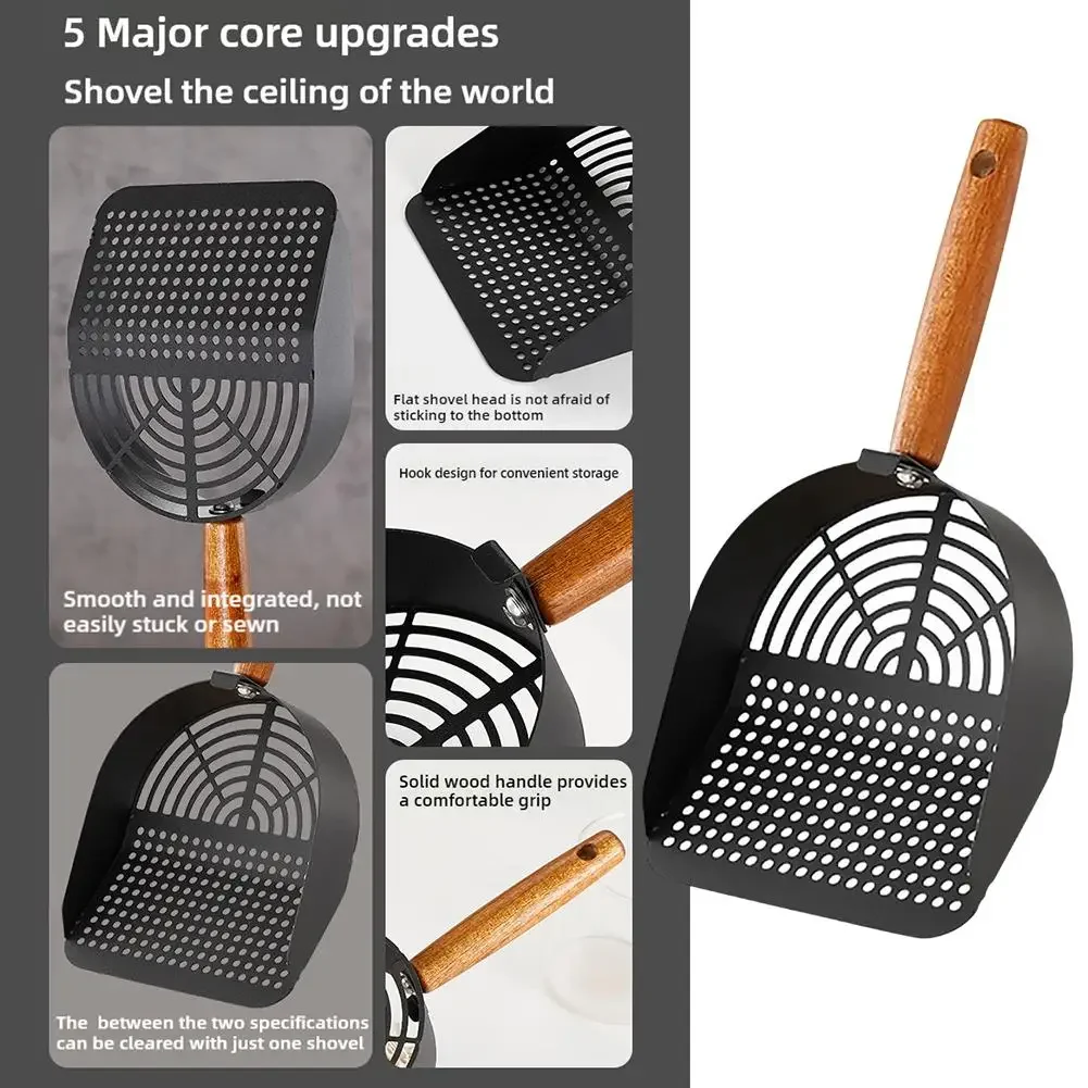 Steel Cat Litter Scoop with Long Handle – Pet Waste Shovel for Tofu Sand Litter Boxes - Image 5