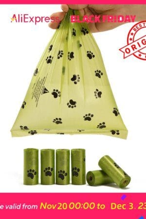 Eco-Friendly Biodegradable Pet Waste Bags – Scented, Leakproof Poop Bags with Dispenser for Dogs & Cats