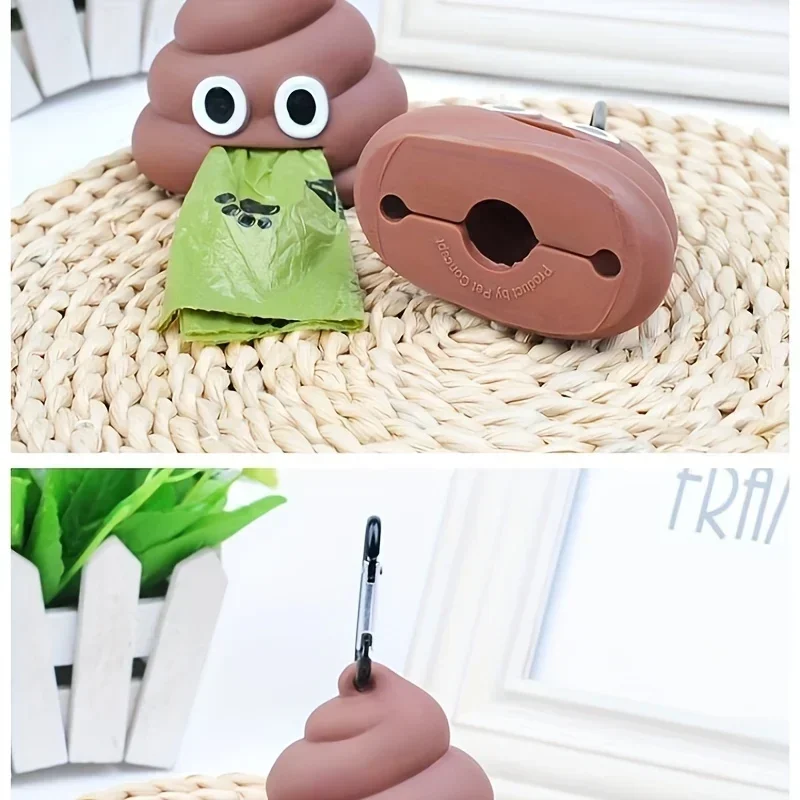 Portable Dog Poop Bag Dispenser – Creative Pet Waste Bag Holder for Easy Manure Cleaning - Image 2