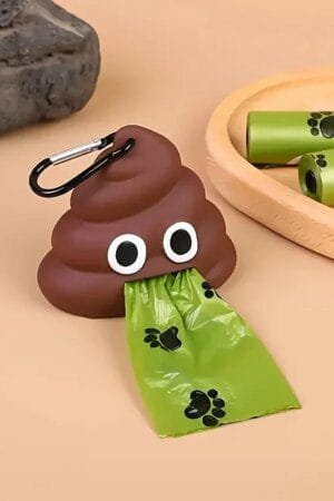 Portable Dog Poop Bag Dispenser – Creative Pet Waste Bag Holder for Easy Manure Cleaning