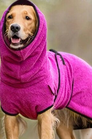 Dog Winter Fleece Jumper – Warm Adjustable Coat for Whippets, Greyhounds & Lurchers