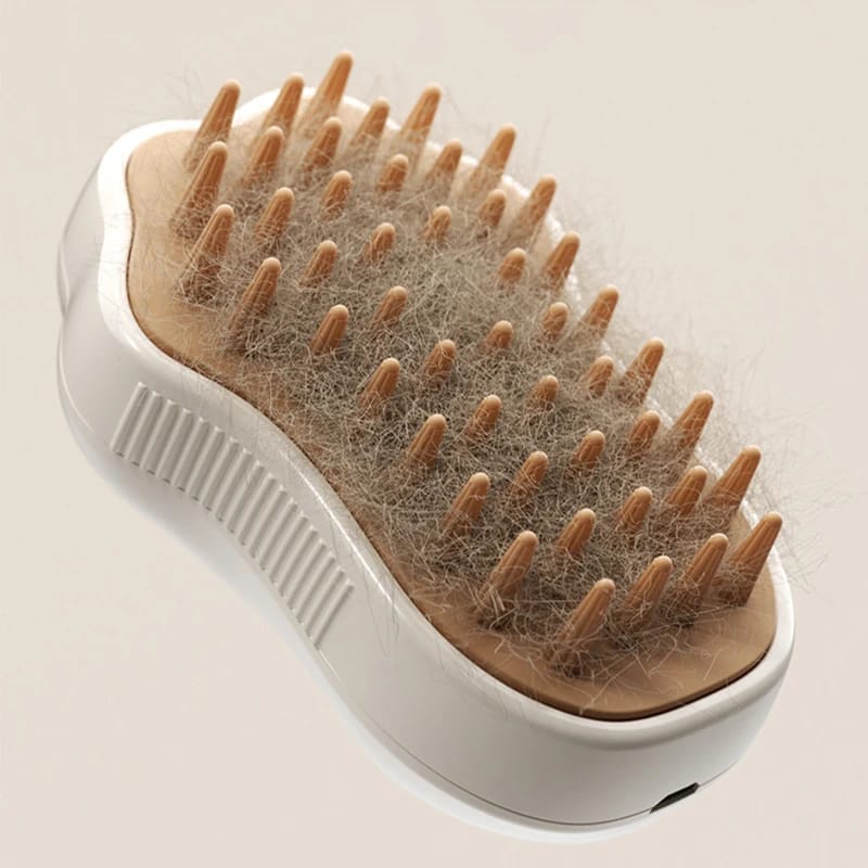 3-in-1 Steamy Pet Grooming Brush – Electric Spray Steam Hair Brush Comb for Dogs & Cats - Image 5