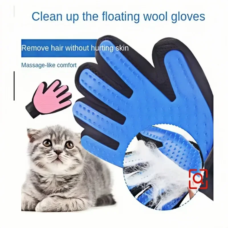 Pet Hair Remover Grooming Glove – Deshedding Massage Brush for Dogs & Cats - Image 2