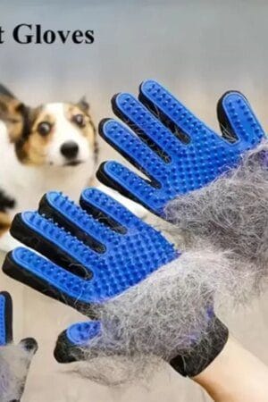 Pet Hair Remover Grooming Glove – Deshedding Massage Brush for Dogs & Cats