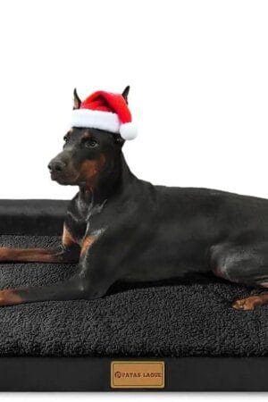 Orthopedic Dog Bed 36″×24″ – Waterproof L-Bolster Pet Sofa with Removable Washable Cover