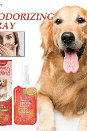 Yegbong Pet Deodorant Spray 100ml Odor Remover for Dogs & Cats