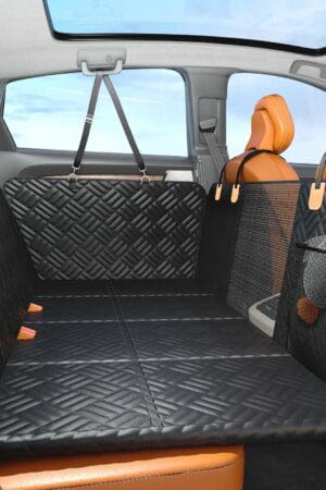Hard Bottom Dog Car Seat Cover – 400lb Rear Seat Extender