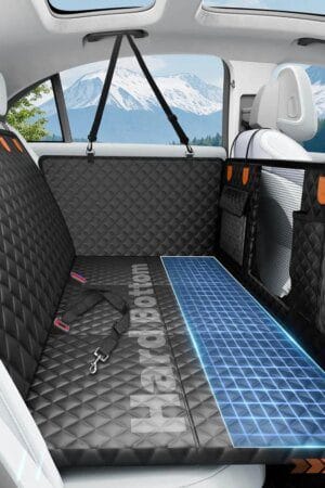 Hard Bottom Dog Car Seat Cover – Waterproof Back Seat Protector