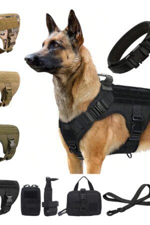 Tactical Dog Harness Vest – Molle Training Harness