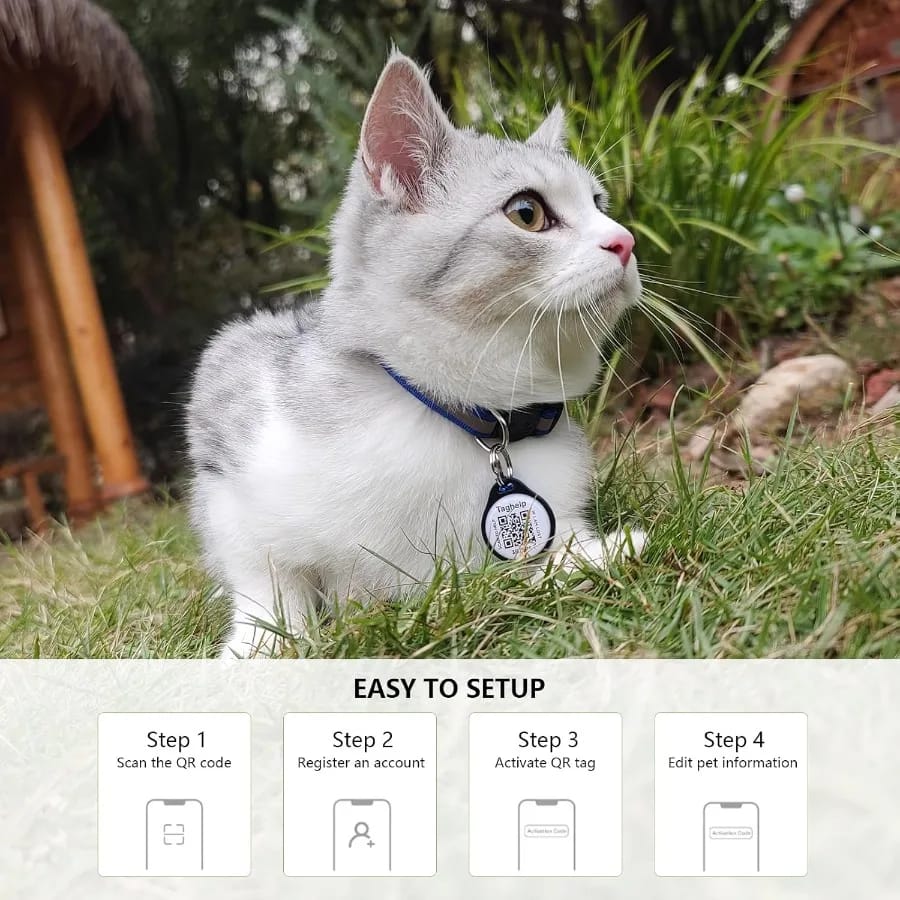 QR Code Pet ID Tag for Dogs & Cats – Personalized Anti-Lost Collar Tag - Image 6