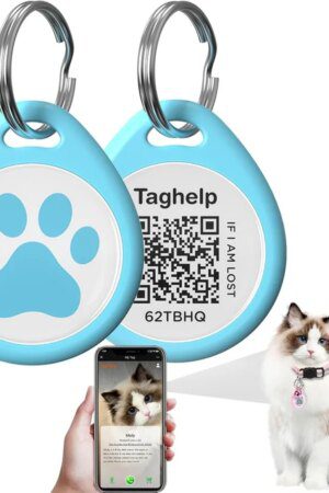 QR Code Pet ID Tag for Dogs & Cats – Personalized Anti-Lost Collar Tag