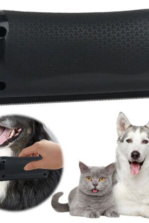 Pet Deshedding Brush & Fur Knot Cutter – Grooming Tool for Long & Short Hair Dogs & Cats